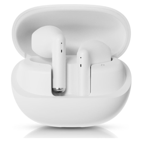 Niceboy Beans 4 - Bezdrátová sluchátka 300 mAh + 2x 35 mAh IPX4 bílá beans-4-white