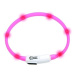 Karlie LED světelný obojek růžový obvod 20-75 cm