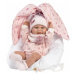 Llorens 73902 NEW BORN DÍVKO - realistická panenka miminko s celovinylovým tělem - 40 cm