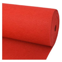Výstavářský koberec hladký 1×24 m červený