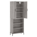 vidaXL Skříň highboard šedá sonoma 69,5 x 34 x 180 cm kompozitní dřevo