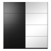 Šatní skříň Tabe - 200x210x61 cm (černá)