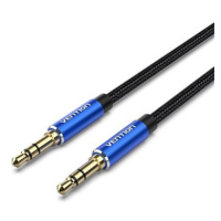 Vention Cotton Braided 3.5mm Male to Male Audio Cable 5m Blue Aluminum Alloy Type
