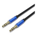 Vention Cotton Braided 3.5mm Male to Male Audio Cable 5m Blue Aluminum Alloy Type