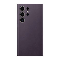 Samsung Galaxy S24 Ultra Zadní kryt z veganské kůže Dark Violet