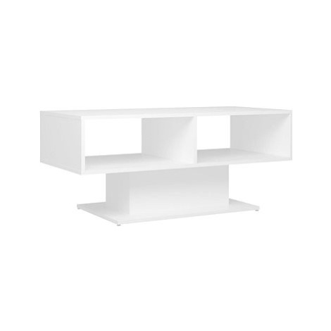 SHUMEE Konferenční stolek bílý 103,5 × 50 × 44,5 cm dřevotříska, 806822
