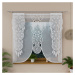 Panelová dekorační záclona na žabky ALIA bílá, šířka 43 cm výška 140 cm (cena za 1 kus panelu) M