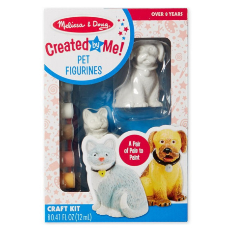 Kreativní sada - Figurky k vymalování, Pes a kočka  (M&D) Melissa & Doug