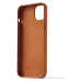 Mujjo Full Leather Wallet pouzdro iPhone 15 Plus světle hnědý