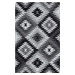 Černo-šedý pratelný běhoun 55x190 cm Avana Nero – Floorita