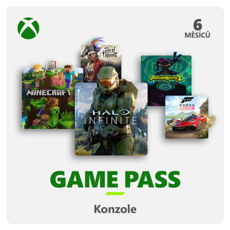 Microsoft Xbox Game Pass pro konzole 6 měsíců