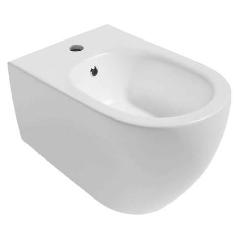 Sapho Isvea - Závěsný bidet INFINITY, s přepadem, otvor pro baterii, bílá 10NF41001