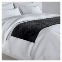 Dekoria Hotelový přehoz na postel- běhoun Velvet, černá, 200 x 60 cm, Velvet, 704-17
