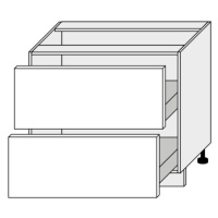 ArtExt Kuchyňská skříňka spodní PLATINIUM | D2A 90 Barva korpusu: Bílá