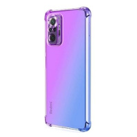 TopQ Kryt Xiaomi Redmi Note 10 Pro silikon Shock duhový fialovo-modrý 58903