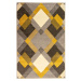 Flair Rugs koberce Kusový koberec Hand Carved Nimbus Grey/Ochre - 120x170 cm