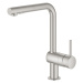 Dřezová baterie Grohe Minta s vytahovací sprškou supersteel 30274DC0