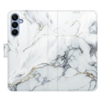 iSaprio Flip pouzdro SilverMarble 15 pro Samsung Galaxy A25 5G