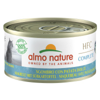 Výhodné balení Almo Nature HFC Complete 12 x 70 g - makrela s batáty