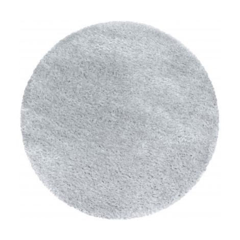 Ayyildiz koberce Kusový koberec Brilliant Shaggy 4200 Silver kruh - 200x200 (průměr) kruh cm