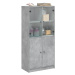 vidaXL Highboard s dvířky betonově šedý 68x37x142 cm kompozitní dřevo