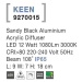 NOVA LUCE venkovní nástěnné svítidlo KEEN černý hliník akrylový difuzor LED 12W 3000K 220-240V 1