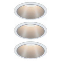 PAULMANN Vestavné svítidlo LED Cole 3x6,5W bílá/stříbrná mat 3-krokové-stmívatelné 2700K teplá b