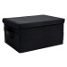 Černý látkový úložný box s víkem 34x45x25 cm Soft Storage – Bigso Box of Sweden