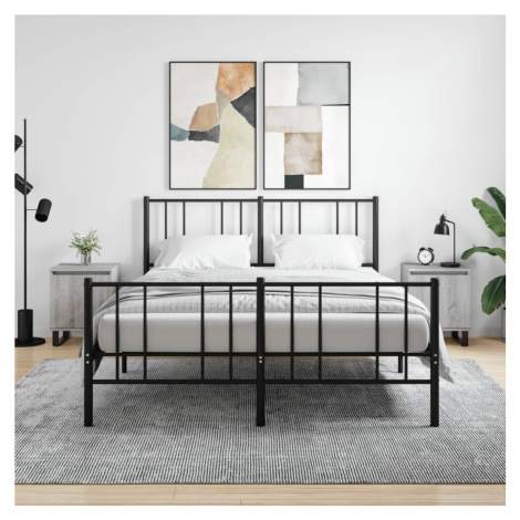 vidaXL Noční stolky 2 ks šedé sonoma 40 x 30 x 50 cm kompozitní dřevo
