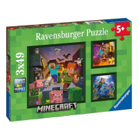 Ravensburger Puzzle - Minecraft Biomes 3x49 dílků