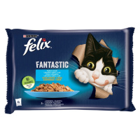 Felix Fantastic lahodný výběr v želé - s lososem a platýsem 4 x 85 g