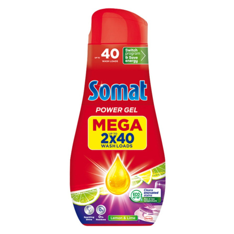 Somat Gel do myčky All in 1 Lemon & Lime 2x720 ml 80 dávek