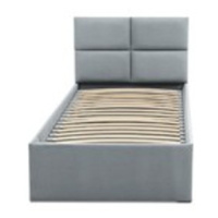Čalouněná postel MONOS bez matrace rozměr 90x200 cm Světle šedá