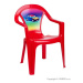 Dětský zahradní nábytek - Plastová židle červená auto