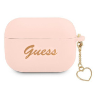 Guess GUAPLSCHSP pouzdro na Airpods PRO pink Silicone Charm Collection