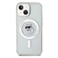 Pouzdro Karl Lagerfeld IML Choupette MagSafe pro iPhone 12 / 12 Pro - transparentní