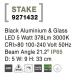 NOVA LUCE venkovní svítidlo s bodcem STAKE černý hliník a sklo LED 5W 3000K 100-240V 21st. IP65 