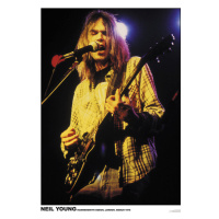 Plakát, Obraz - Neil Young - Hammersmith Oden London 1976, 59.4 × 84 cm