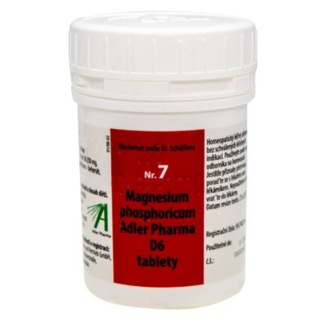 Adler Pharma Schüsslerovy soli – Nr. 7 Magnesium phosphoricum D6 400 tablet