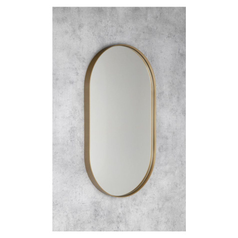 SAPHO PUNO oválné zrcadlo v rámu 40x70cm, zlato mat ORT470