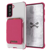 Kryt Ghostek Exec4 Pink Leather Flip Wallet Case for Samsung Galaxy S21 Plus