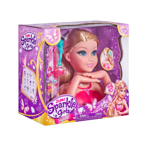 Česací hlava Sparkle Girlz s doplňky ALLTOYS