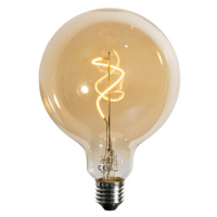 E27 dimbare LED spiraal filament goud G125 4W 270 lm 2700K