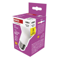 EMOS LED žárovka Classic R63 / E27 / 7 W (60 W) / 806 lm / neutrální bílá ZQ7E43