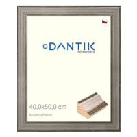 DANTIK rámeček 40 × 50, Museo stříbrný plexi čiré