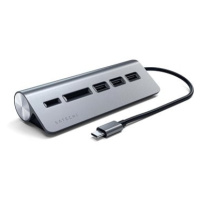 Satechi Aluminium Type-C USB Hub (3x USB 3.0,MicroSD) - Space Gray