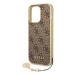 Guess GUHCP14XGF4GBR hard silikonové pouzdro iPhone 14 PRO MAX 6.7" brown 4G Charms Collection