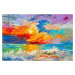 Skleněný obraz 70x50 cm Abstract Sunset – Wallity
