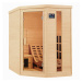 Juskys Infračervená sauna/ tepelná kabina Esbjerg s triplexním topným systémem a dřevem Hemlock