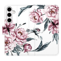 iSaprio flip pouzdro Pink Flowers pro Samsung Galaxy S24+